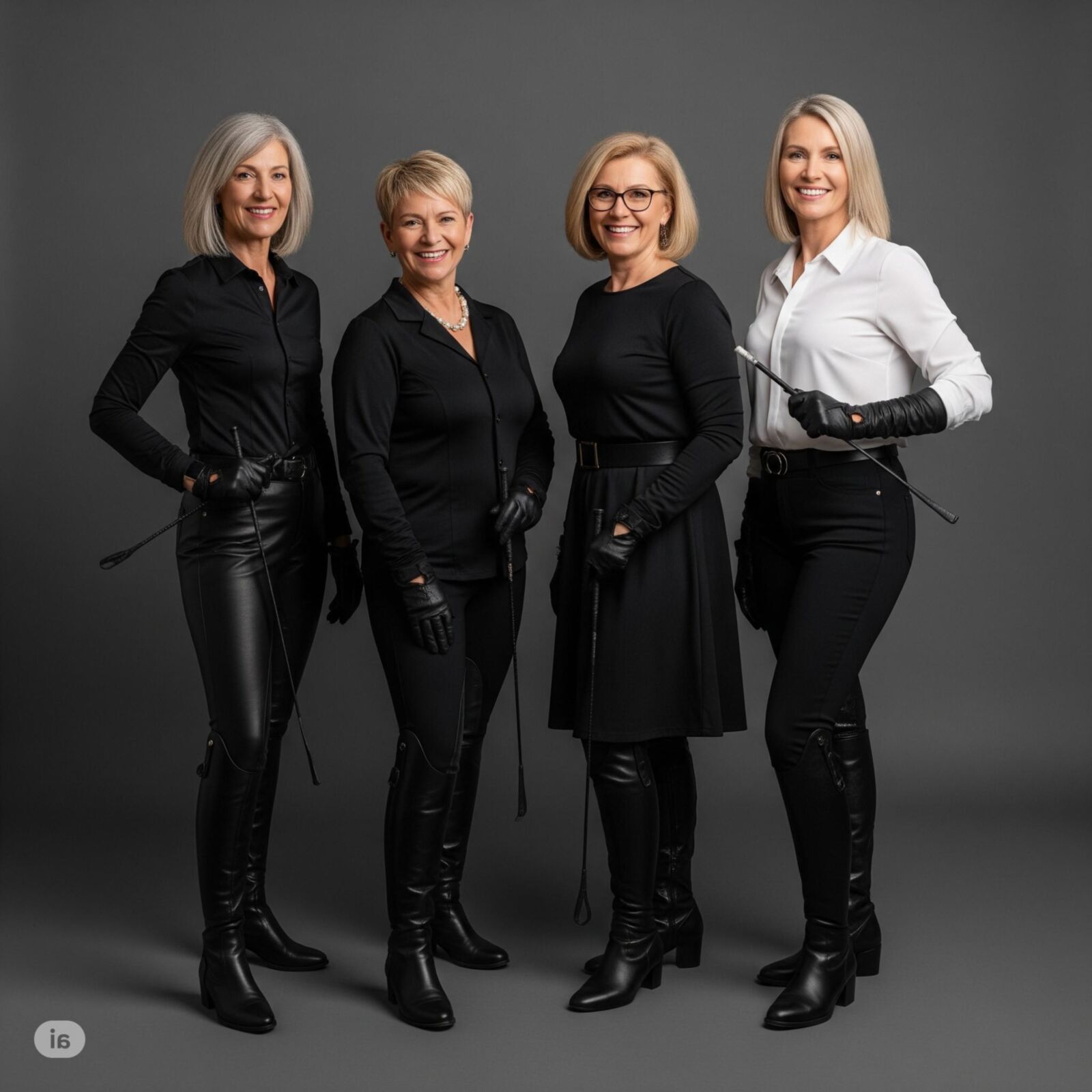 Ladies with a whip (restored)