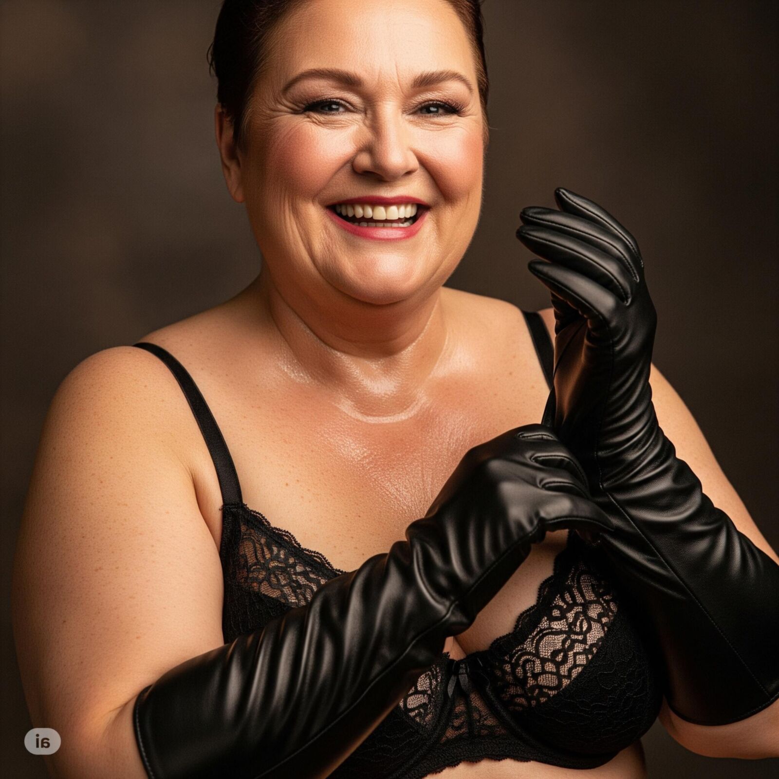 Putting on gloves (restored) 
