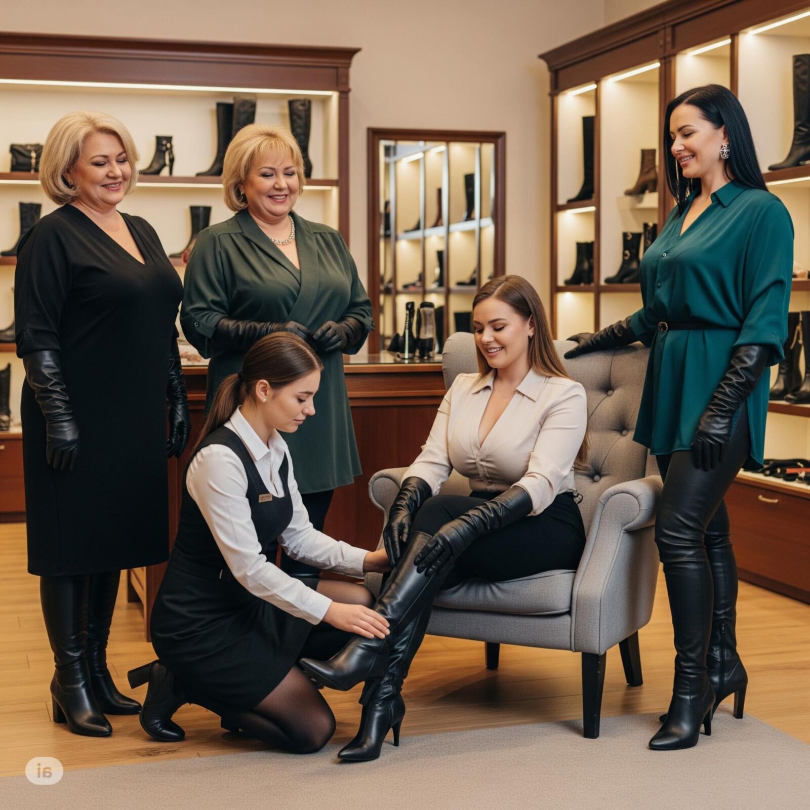 Ses premières bottes en cuir
