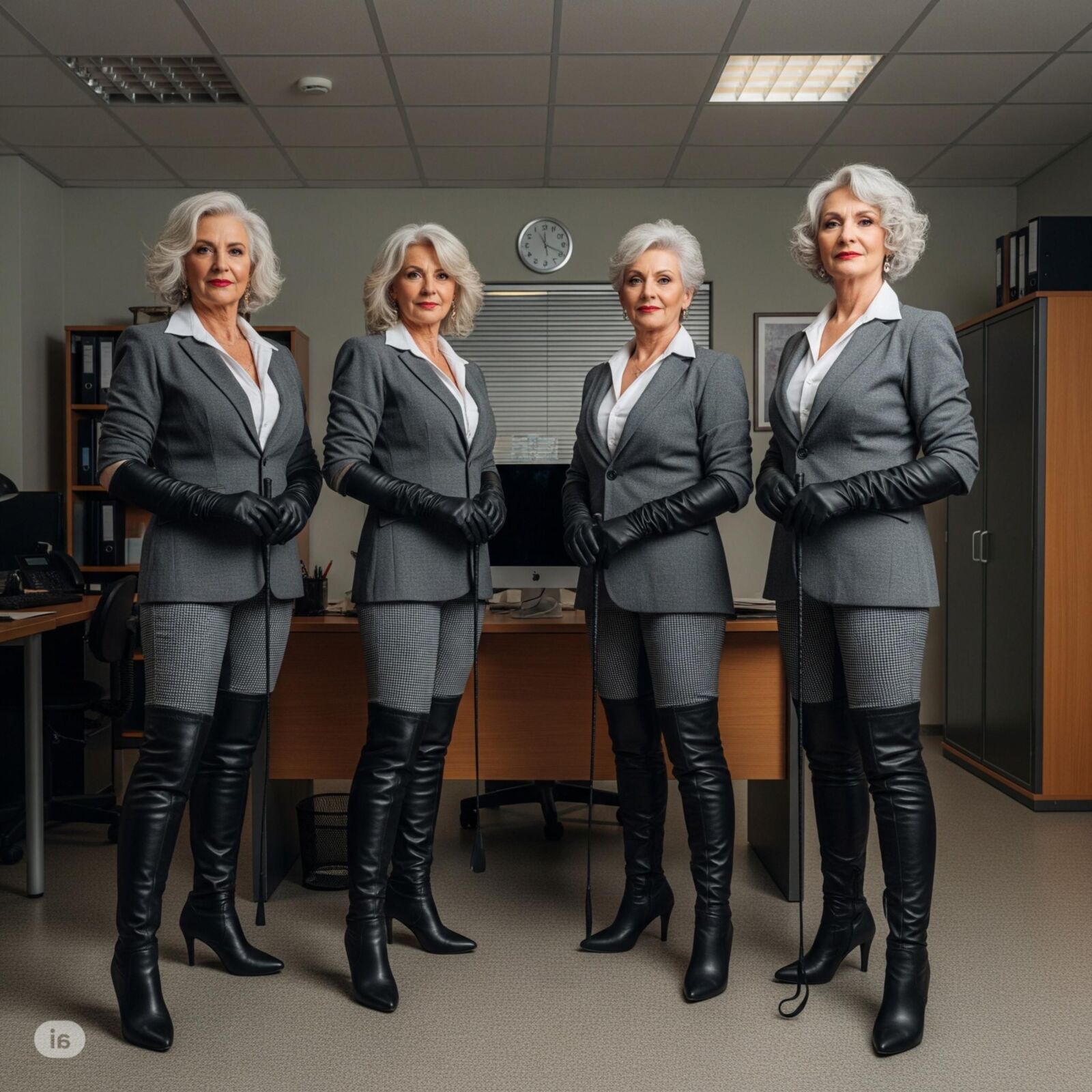 Ladies with a whip (restored)