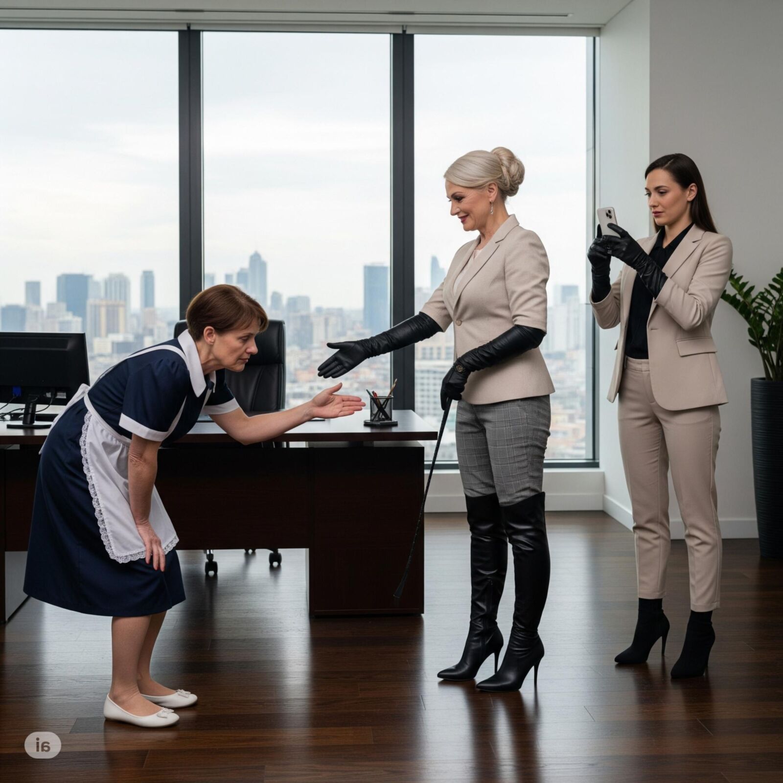 The first day at work (restored)