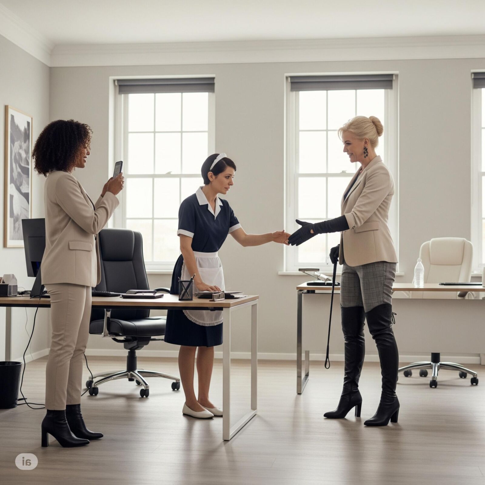 The first day at work (restored)