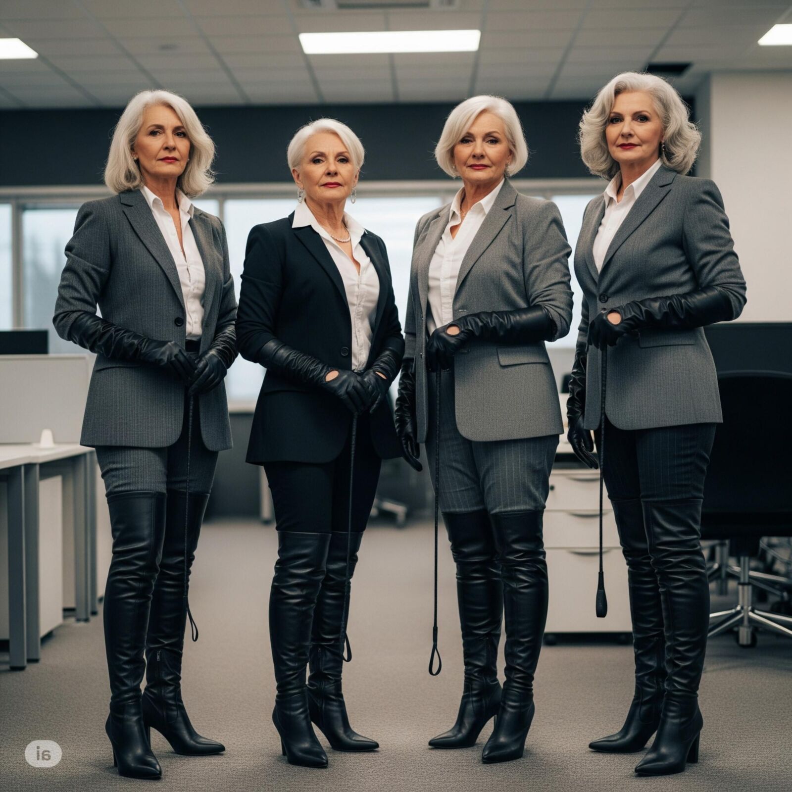 Ladies with a whip (restored)