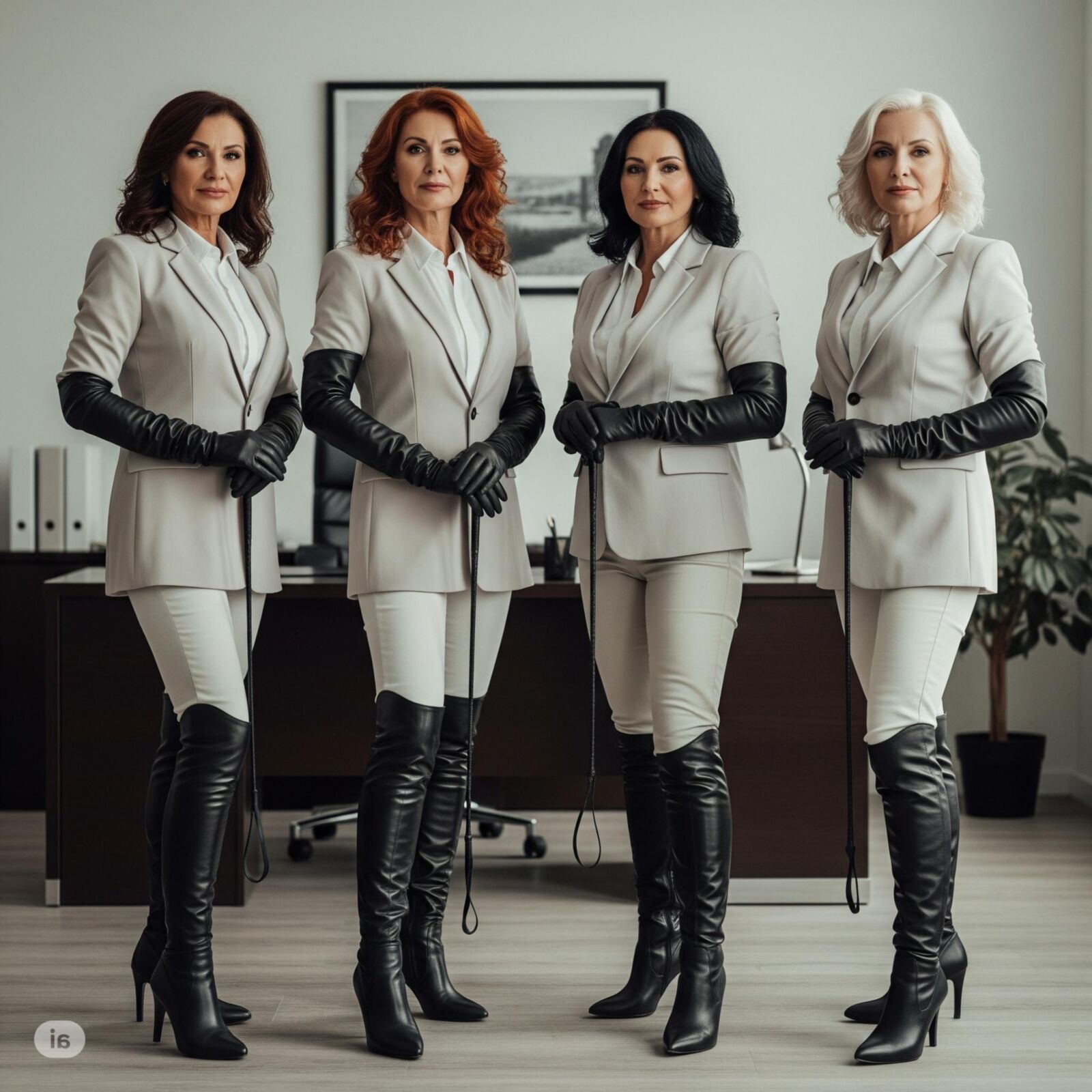Ladies with a whip (restored)