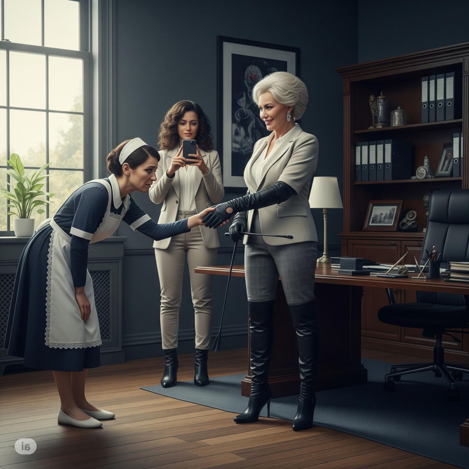 The first day at work (restored)