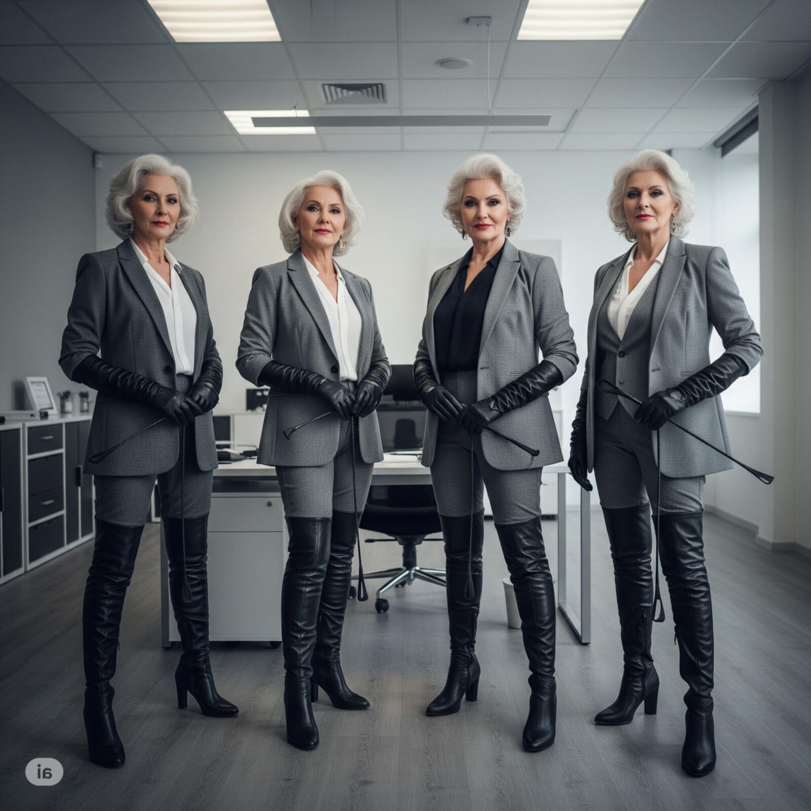 Ladies with a whip (restored)