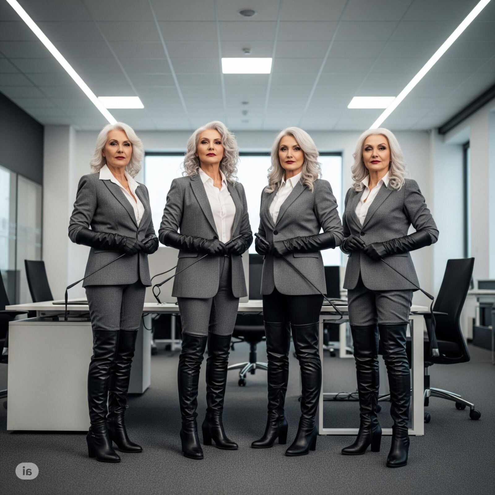 Ladies with a whip (restored)