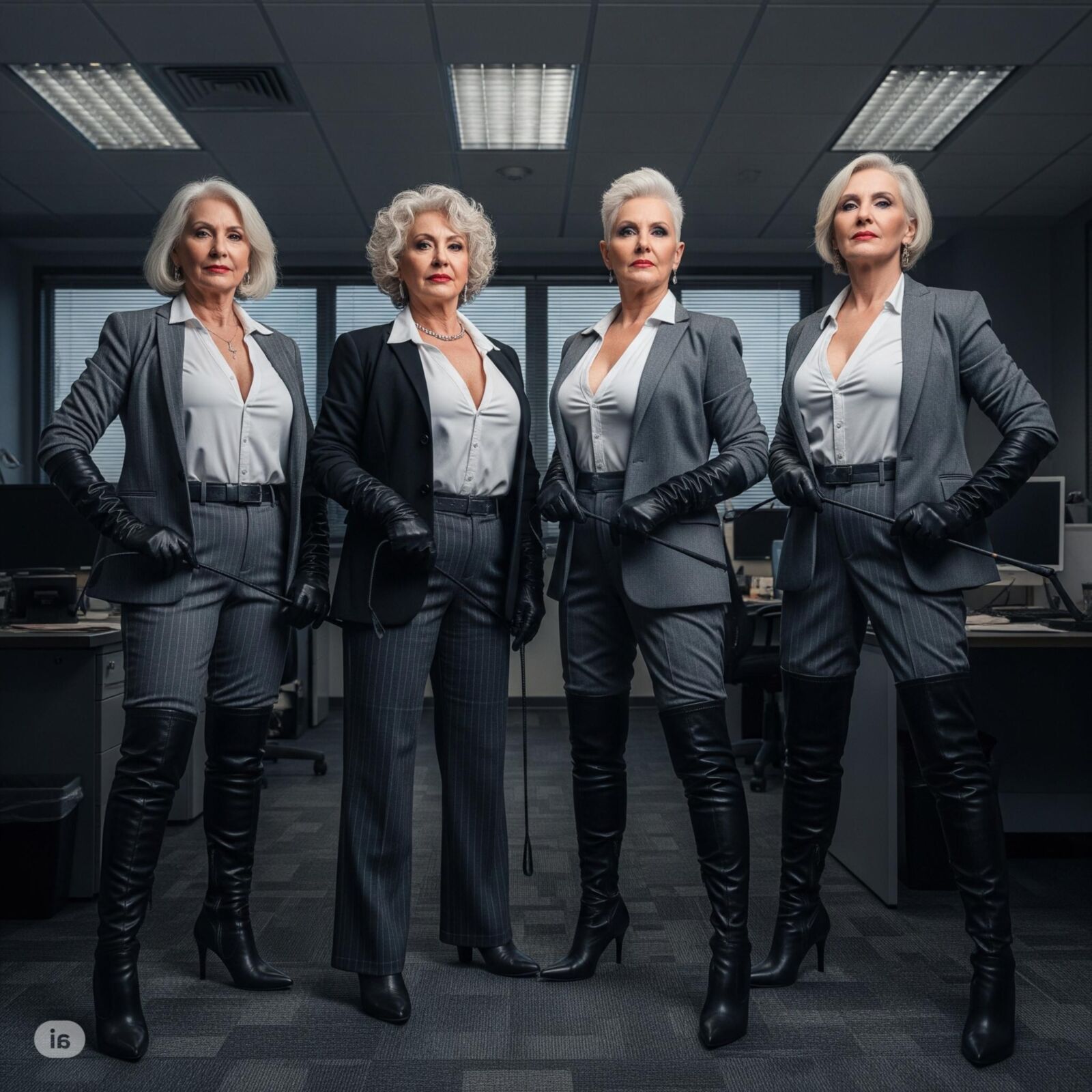 Ladies with a whip (restored)