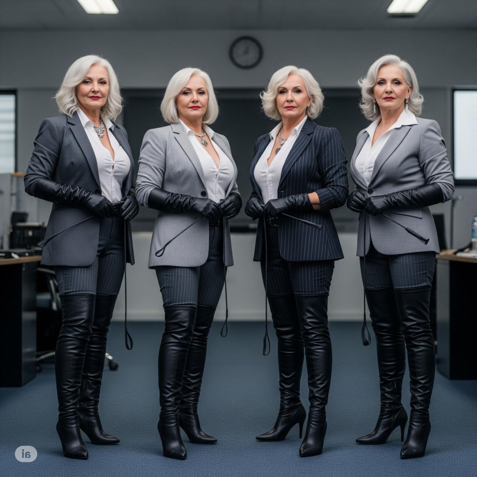 Ladies with a whip (restored)