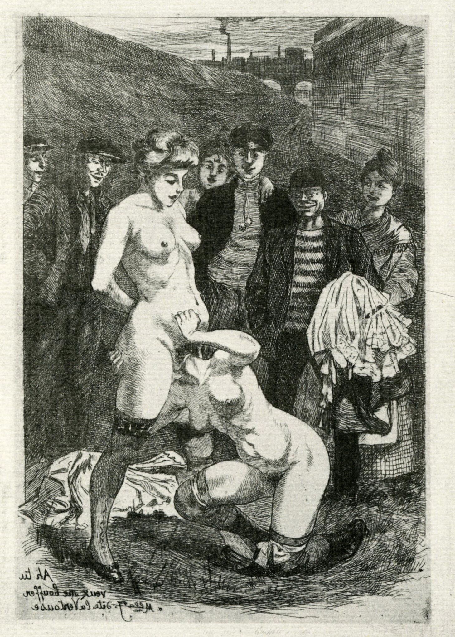 Rare spanking and erotic art