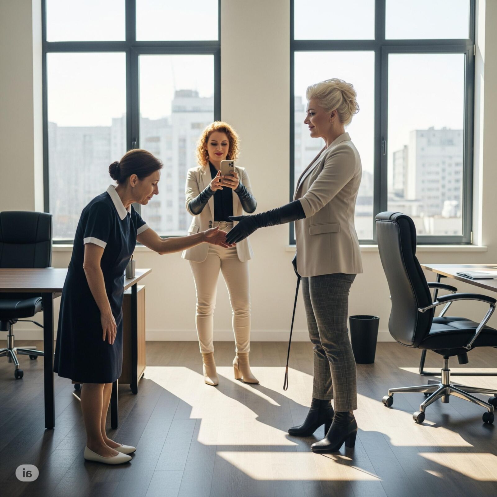 The first day at work (restored)
