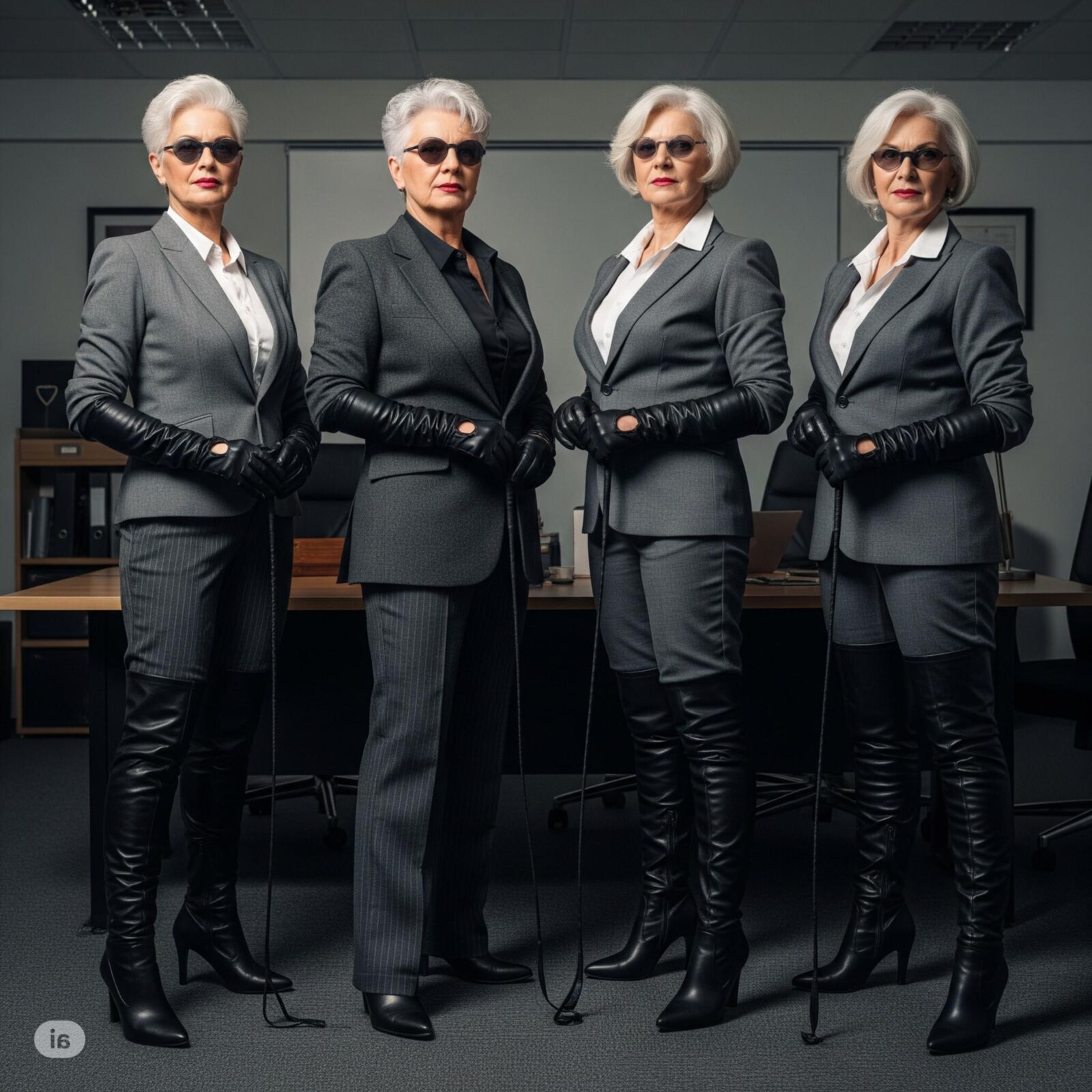 Ladies with a whip (restored)