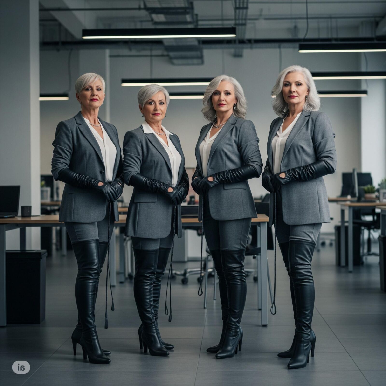 Ladies with a whip (restored)
