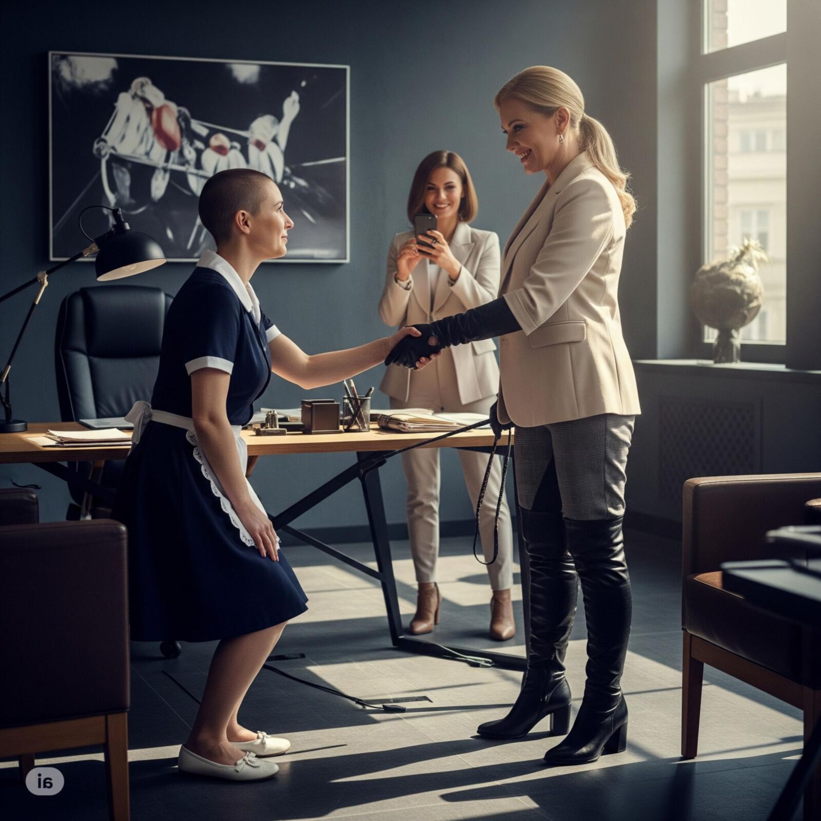 The first day at work (restored)