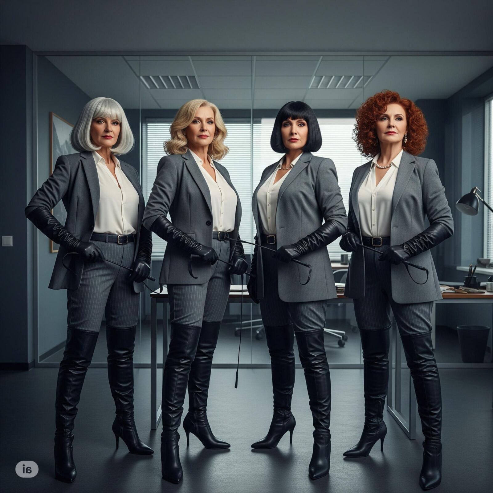 Ladies with a whip (restored)