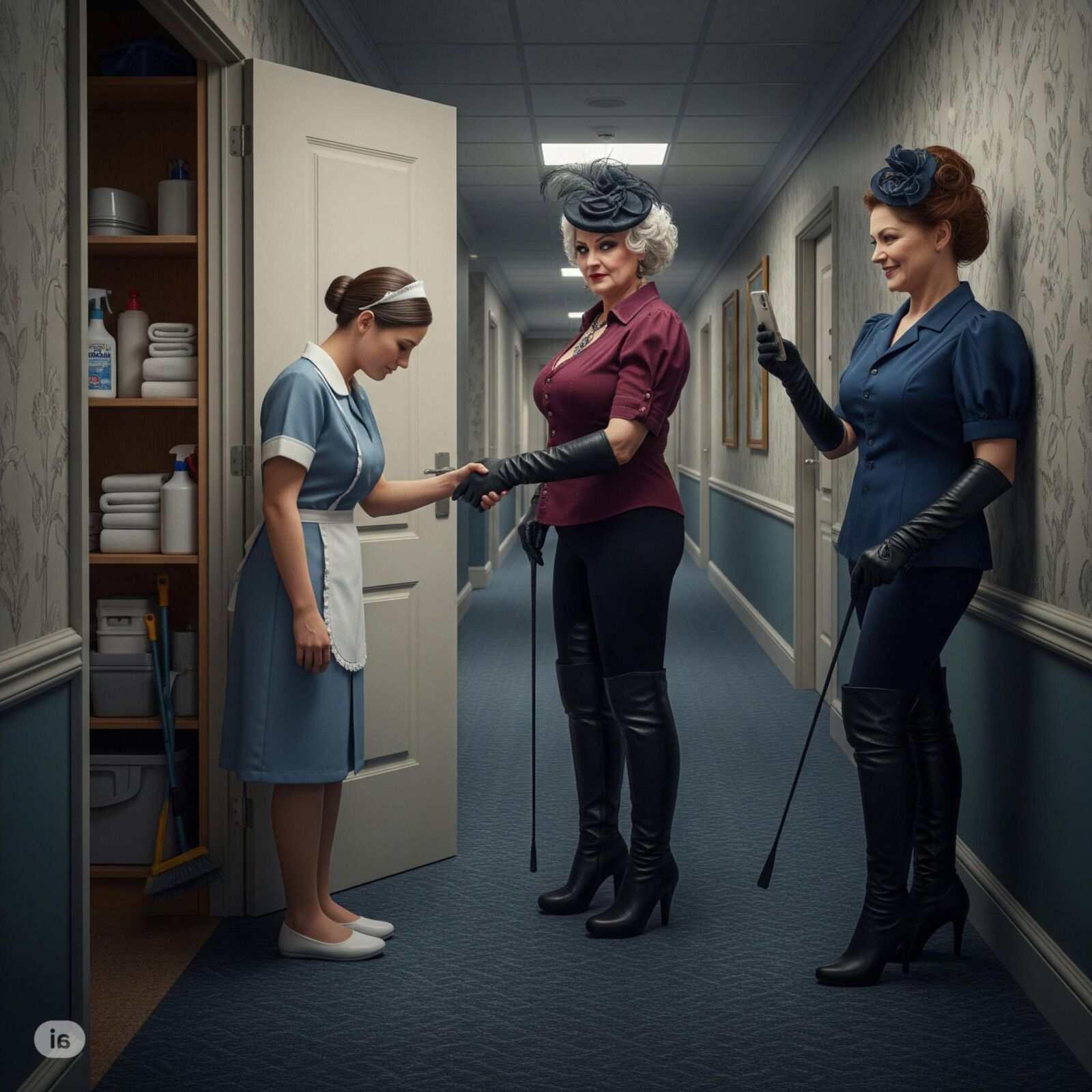 The first day at work (restored)