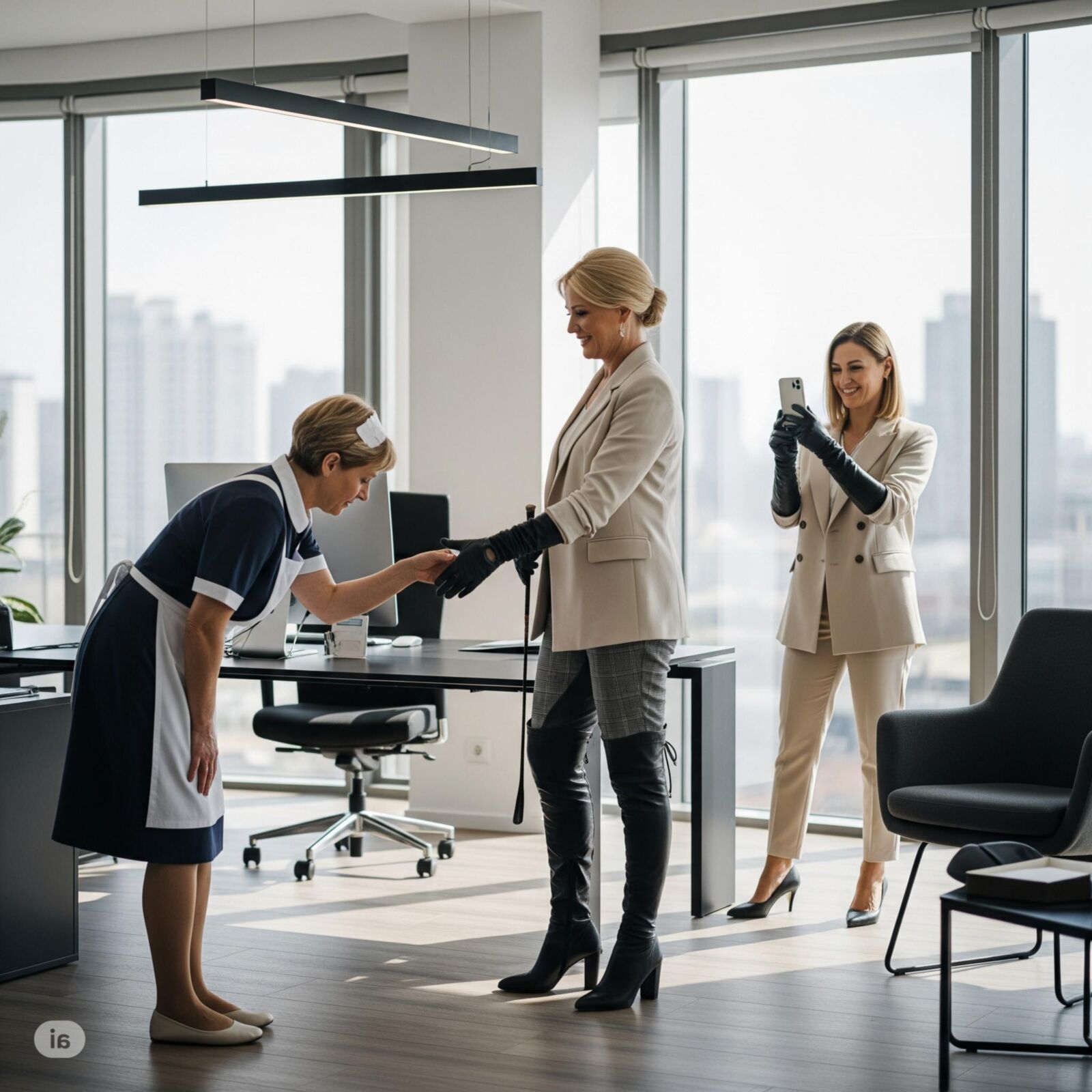 The first day at work (restored)