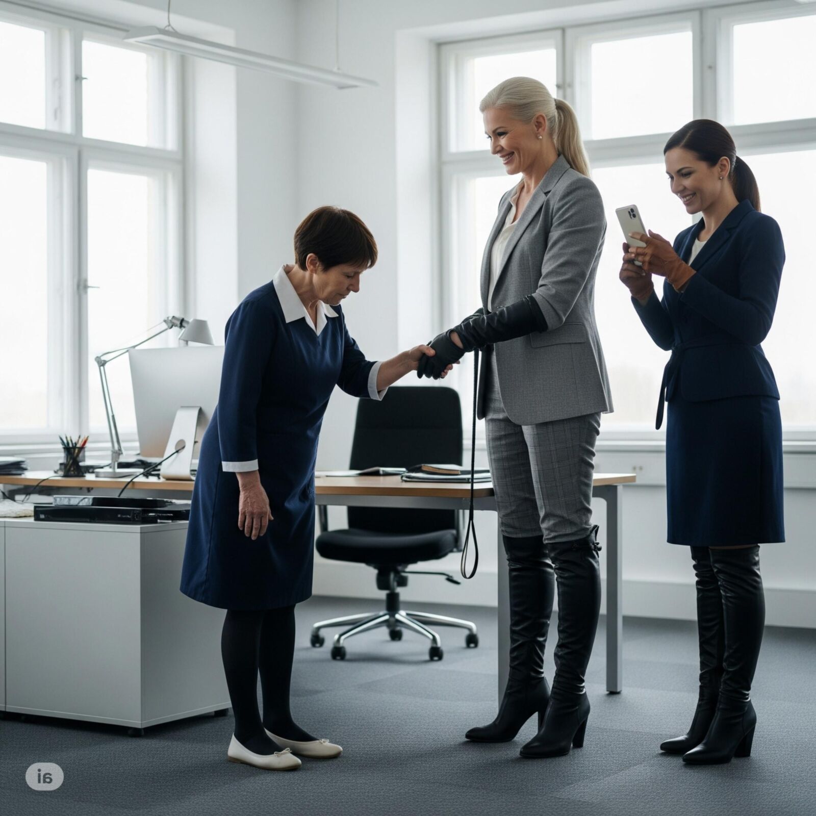 The first day at work (restored)