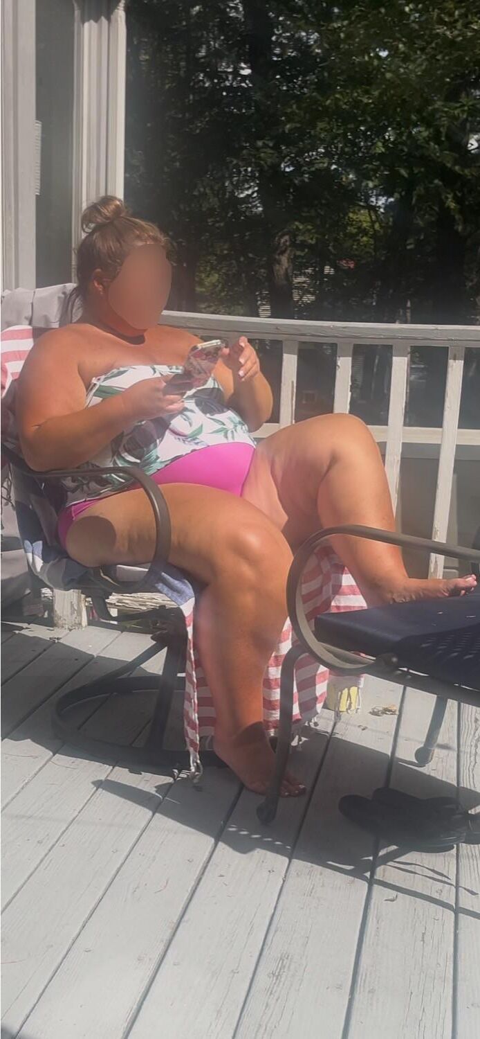 Bbw big girl bathing suit 