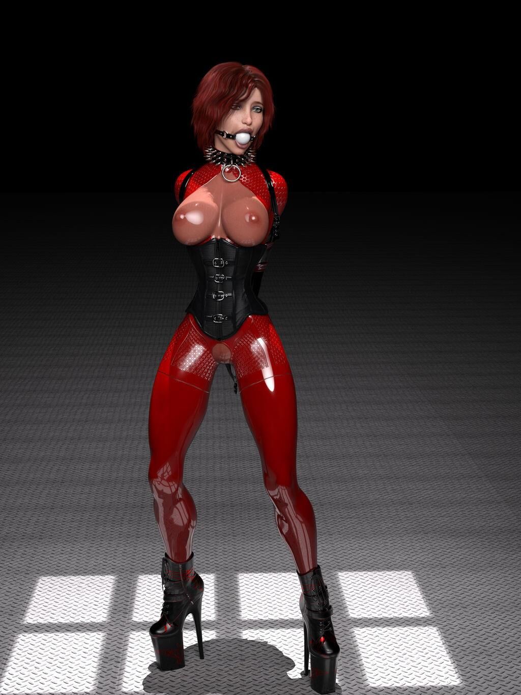 Bondage Cartoon and D women in BDSM troubles 