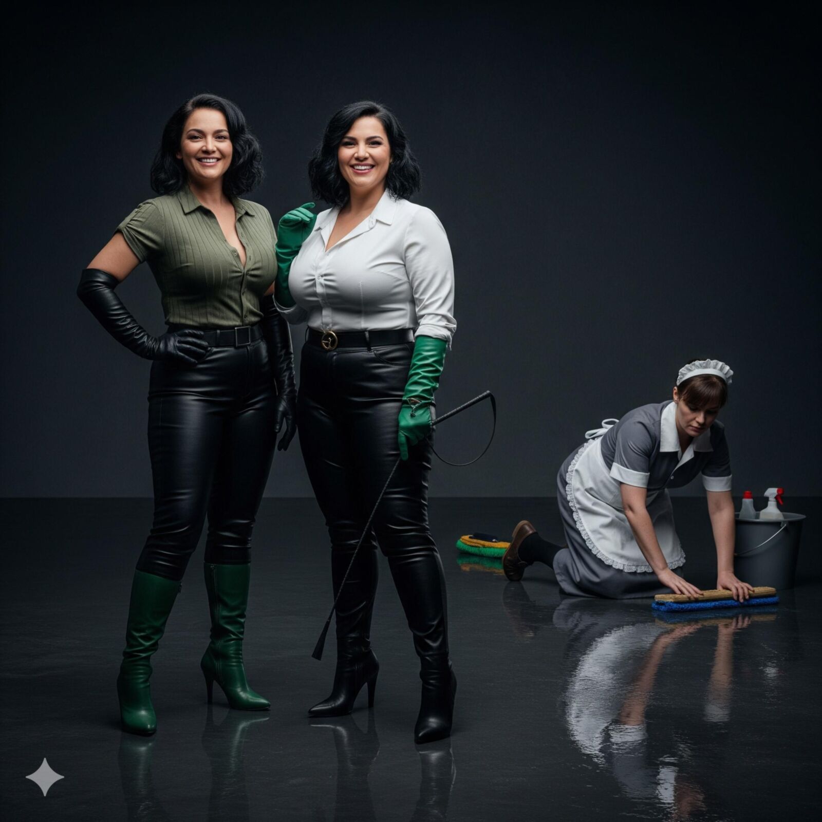 BRUNETTES (besuchen das gemütliche Zimmer ihrer Dienstmädchen)