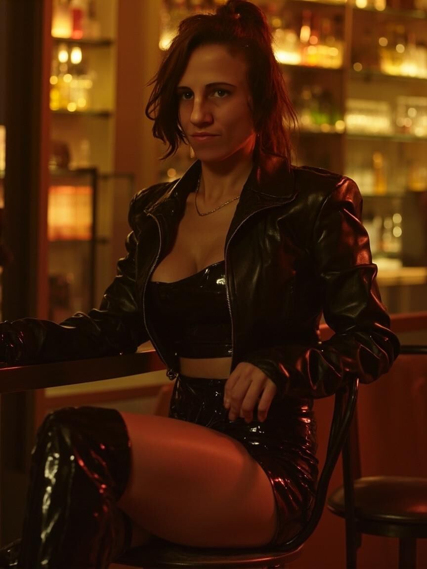 Heißes Ai Fantasy Girl "Sexy Leder Liz"