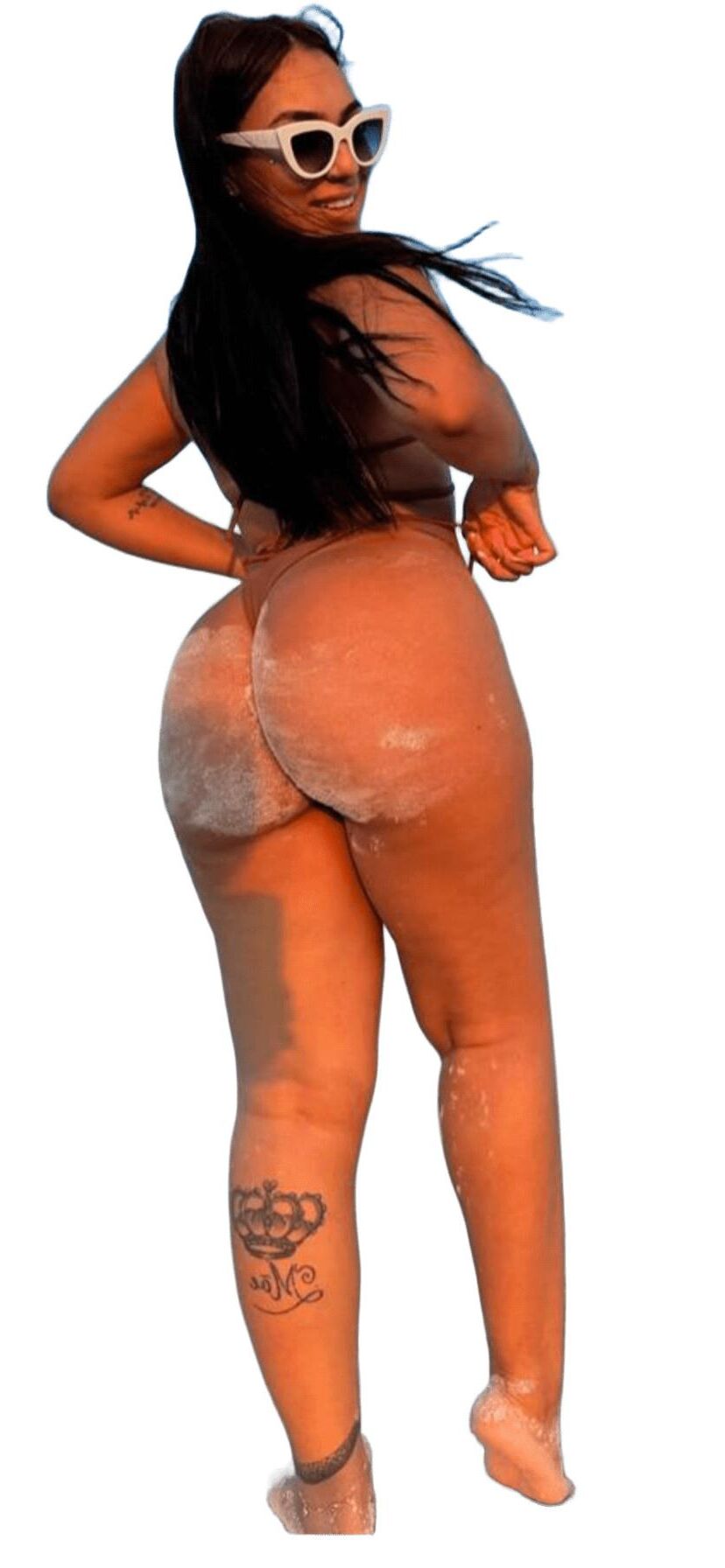 Latina Cute Big Butt Stickers 