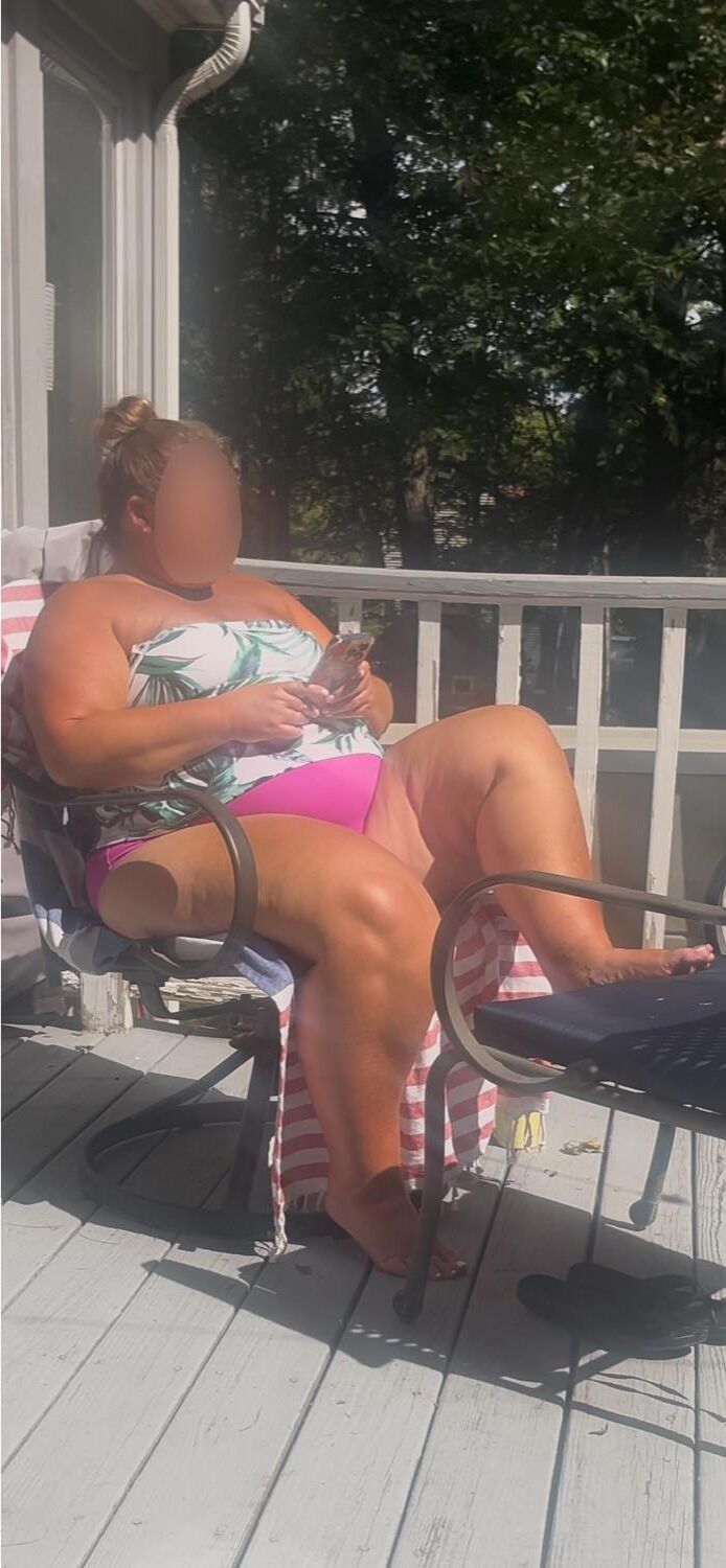 Bbw big girl bathing suit 
