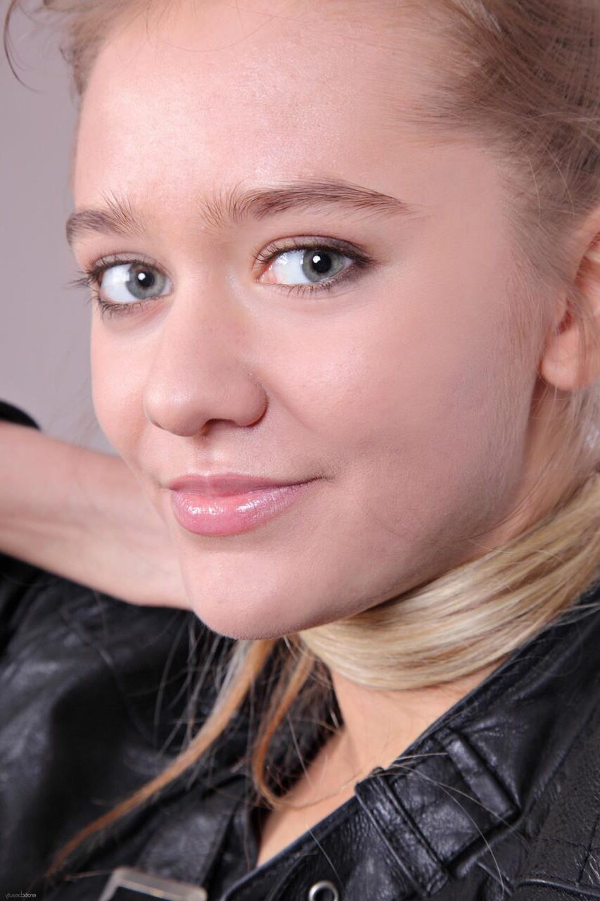 Sara in her Leather Jacket