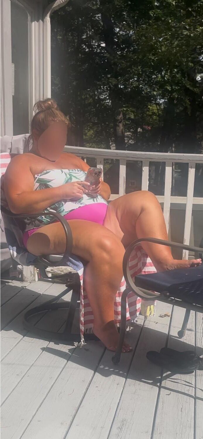 Bbw big girl bathing suit 