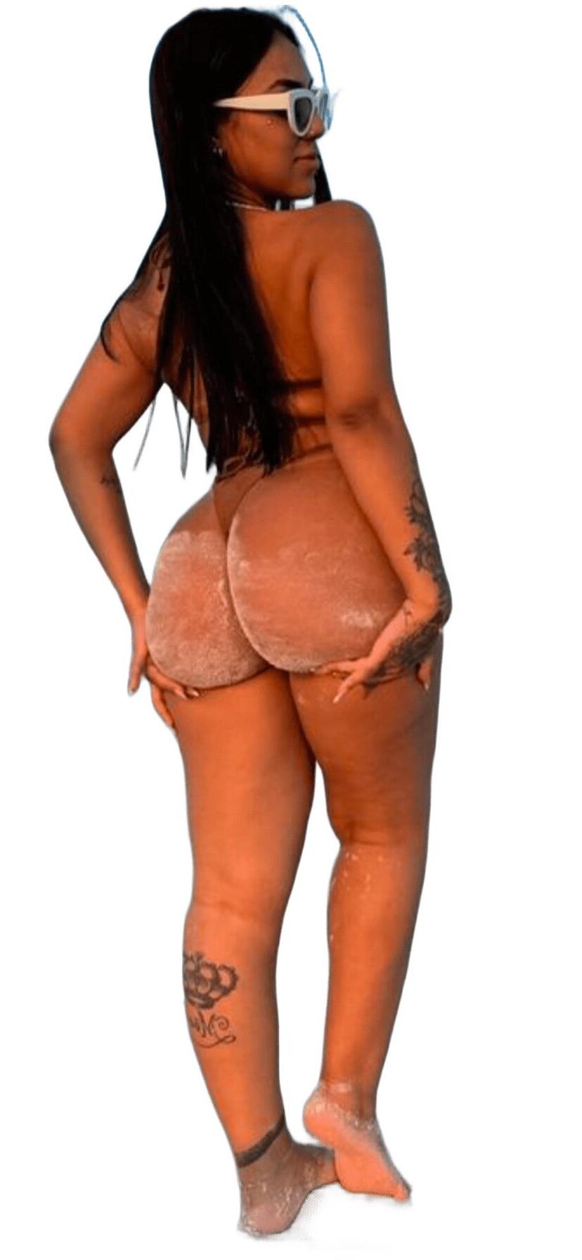 Latina Cute Big Butt Stickers 