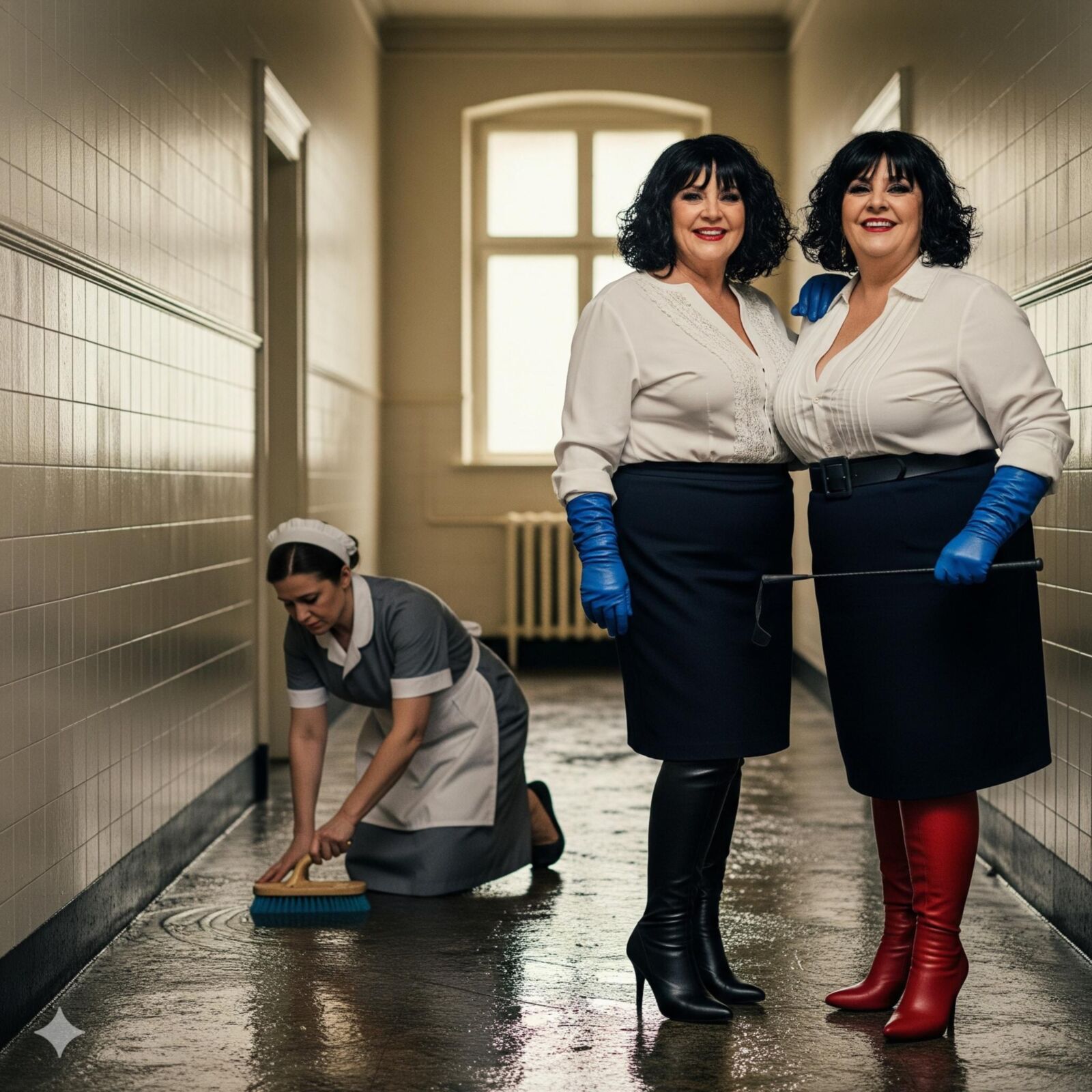 BRUNETTES (besuchen das gemütliche Zimmer ihrer Dienstmädchen)