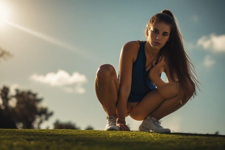 Parodie Caitlin Clarks nasses Fotoshooting