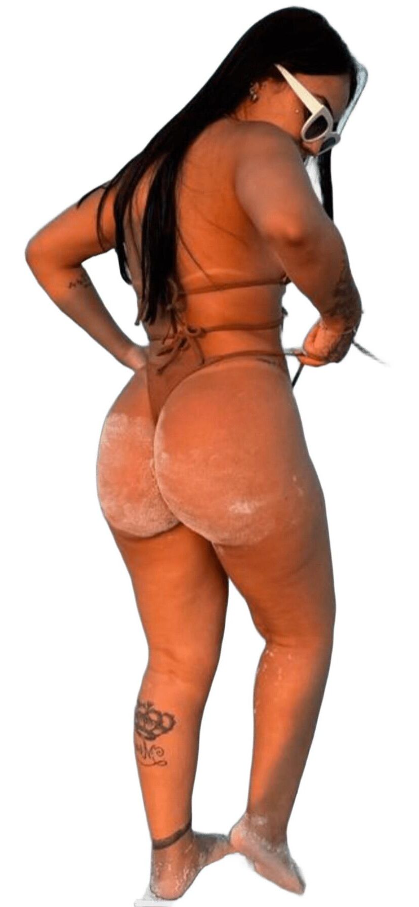 Latina Cute Big Butt Stickers 