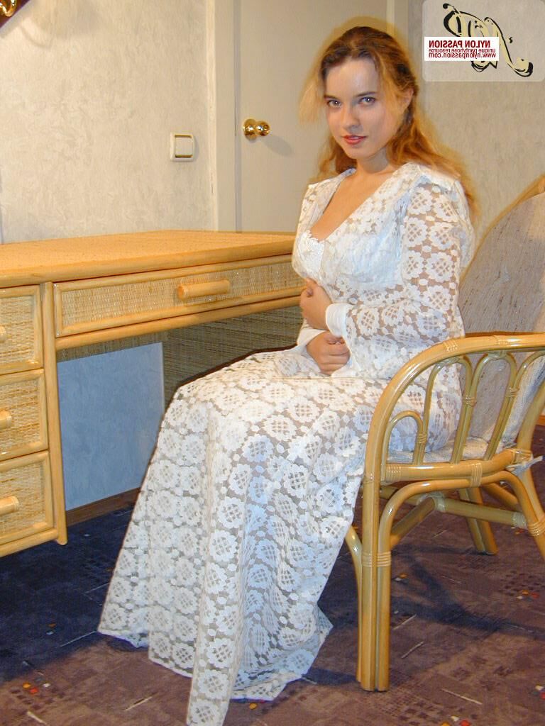 Krista in White Stockings