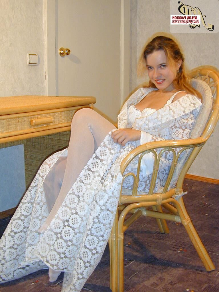  Krista in White Stockings