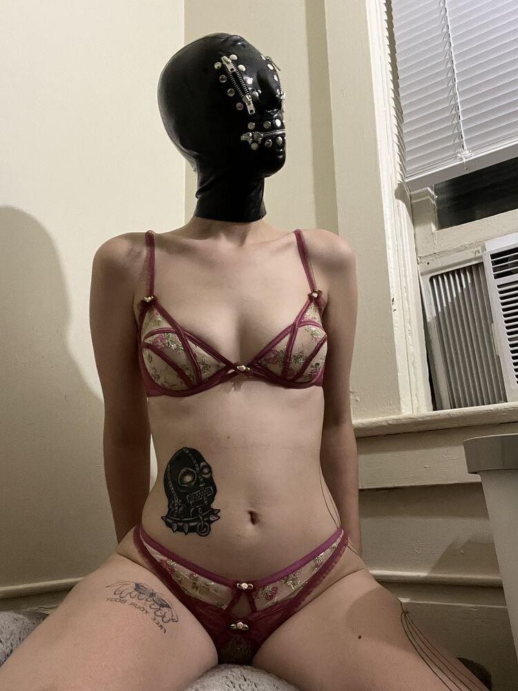 Sluts blindfolded and hooded indoor (part)