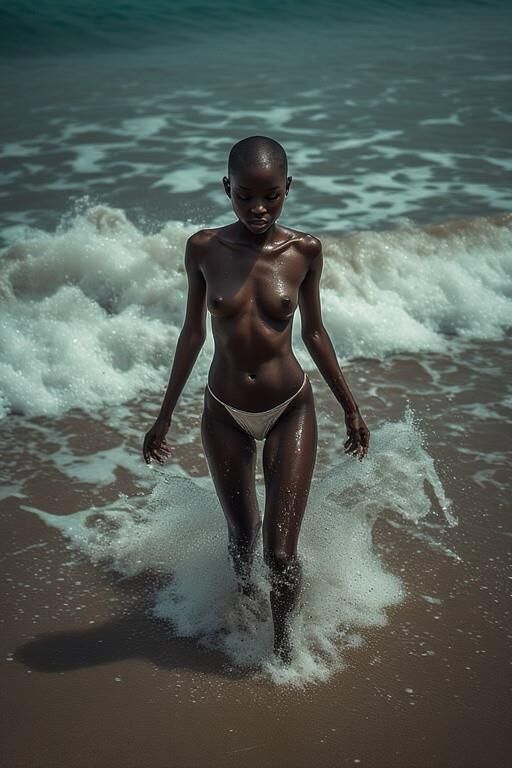 Unbekannte Fotos von afrikanischen Huren (durch KI neu gestaltet)