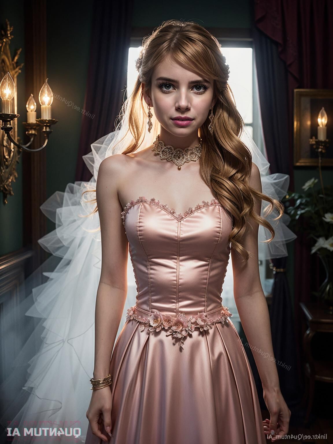 AI Emma Roberts # Paradise Hills Nancy Drew Flowers Scream Aquam