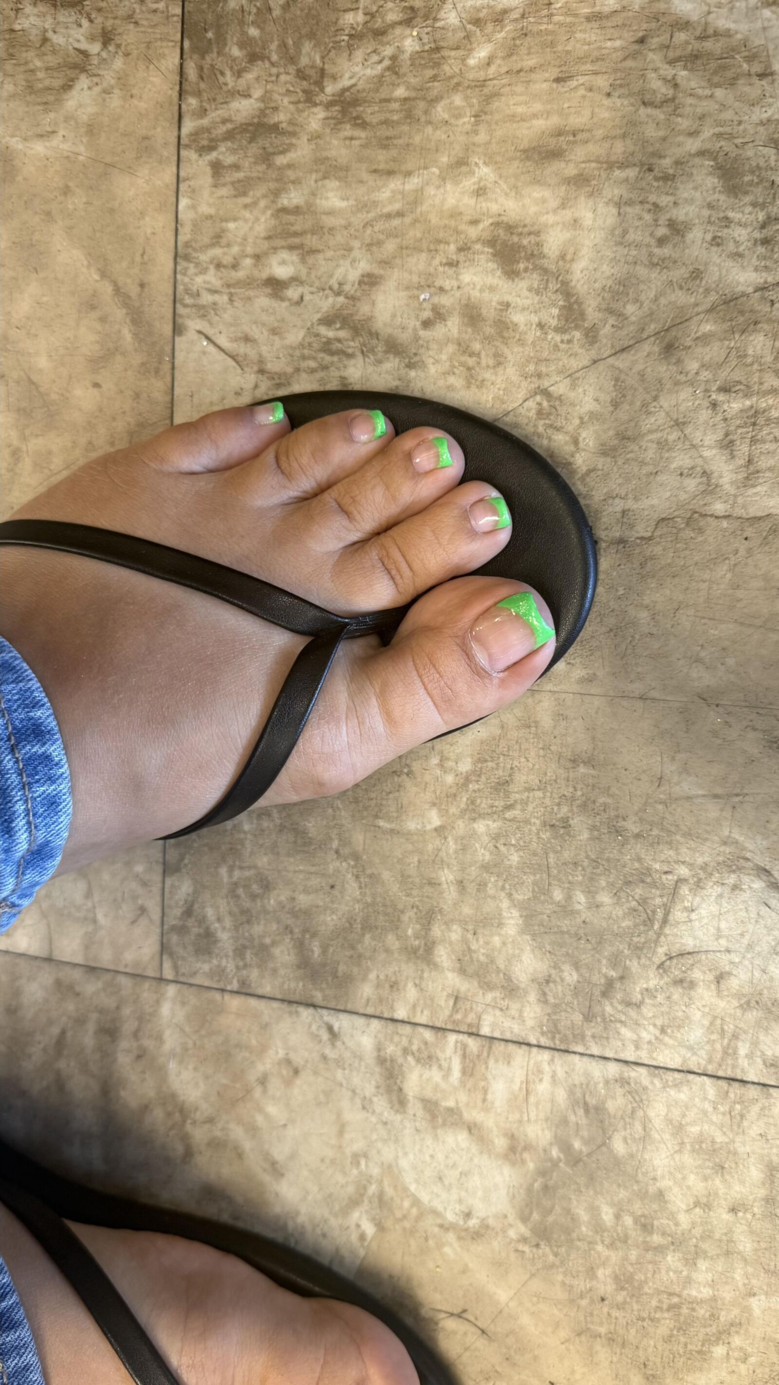 Limegreen FrenchTip Toes N Soles