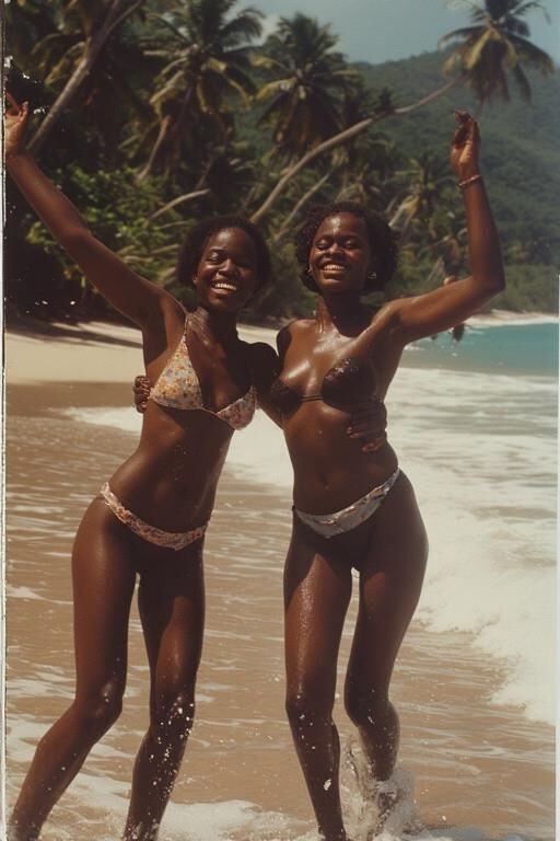 Unbekannte Fotos von afrikanischen Huren (durch KI neu gestaltet)