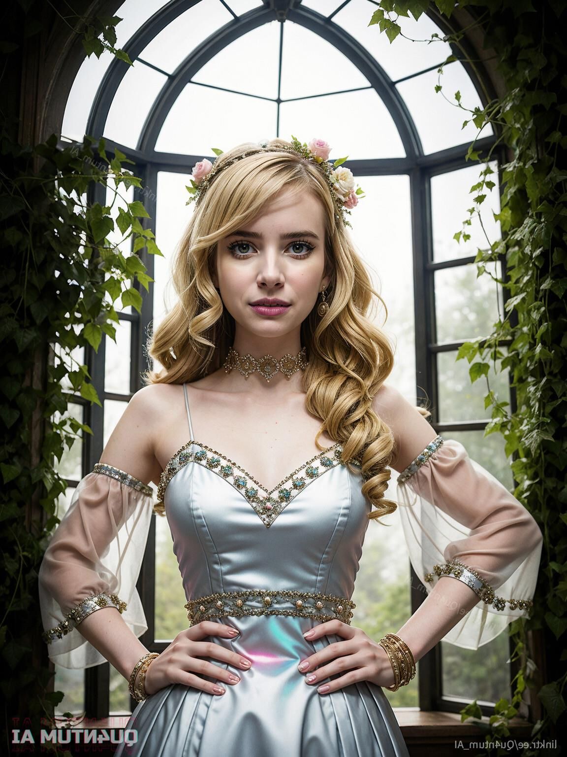 AI Emma Roberts # Paradise Hills Nancy Drew Flowers Scream Aquam
