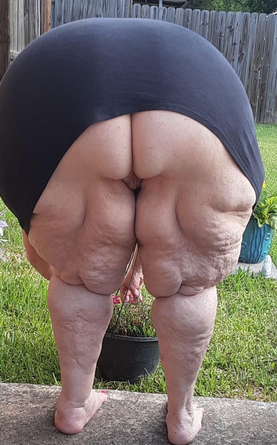 BBW Fat Ass y muslos de celulitis