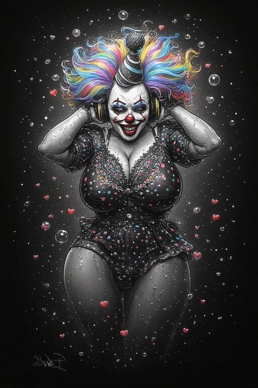 Ai sexy Clowns nackte Zirkusküken