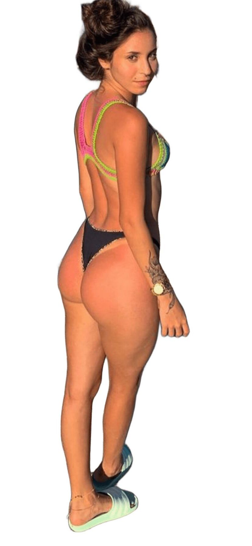Latina lindas pegatinas grandes de trasero