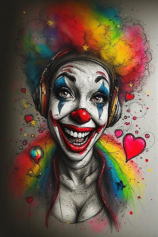 Ai sexy Clowns nackte Zirkusküken