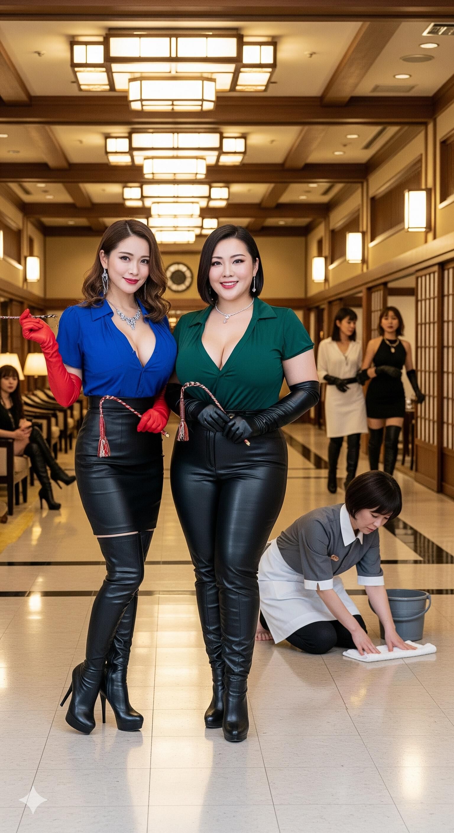 Japanische Frauen (Eigentümer eines Luxushotels)