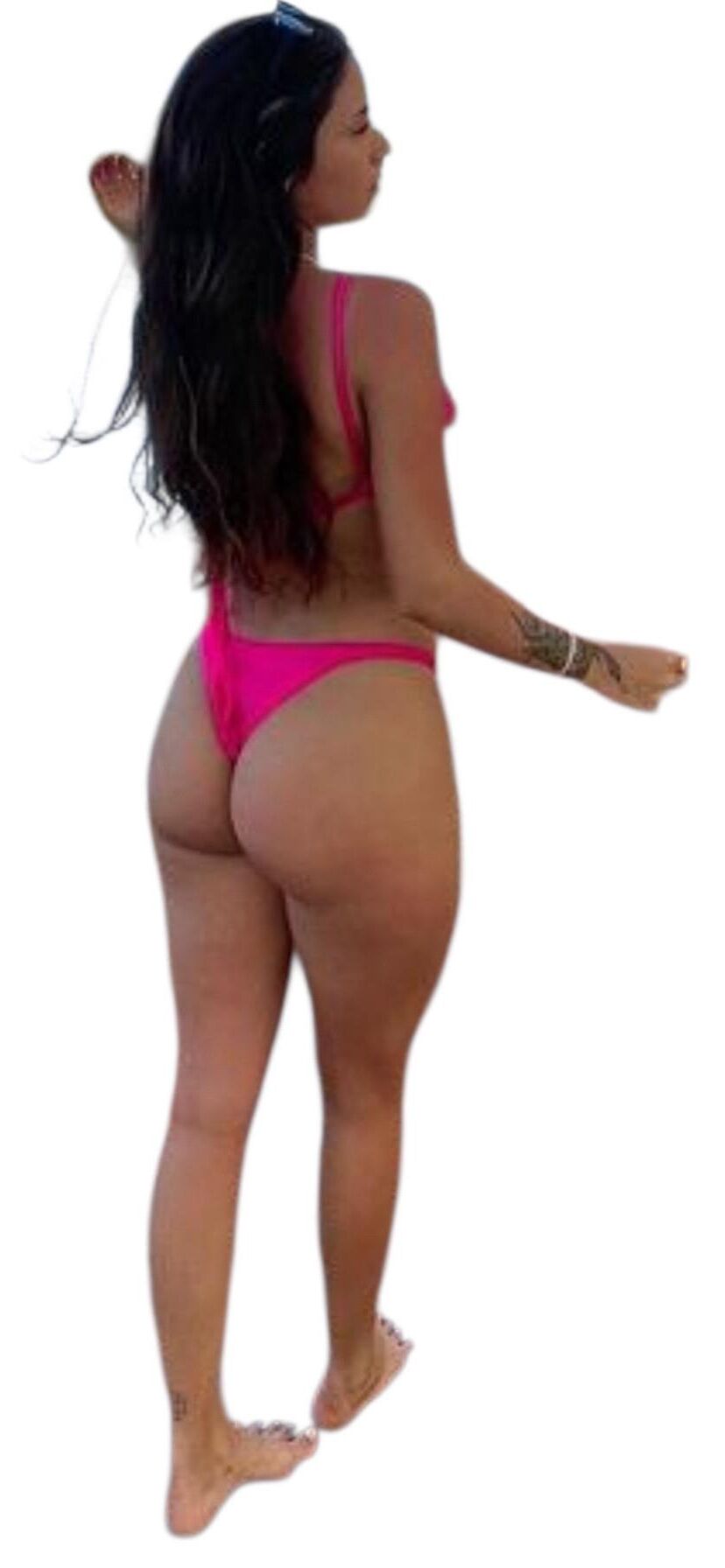 Latina lindas pegatinas grandes de trasero