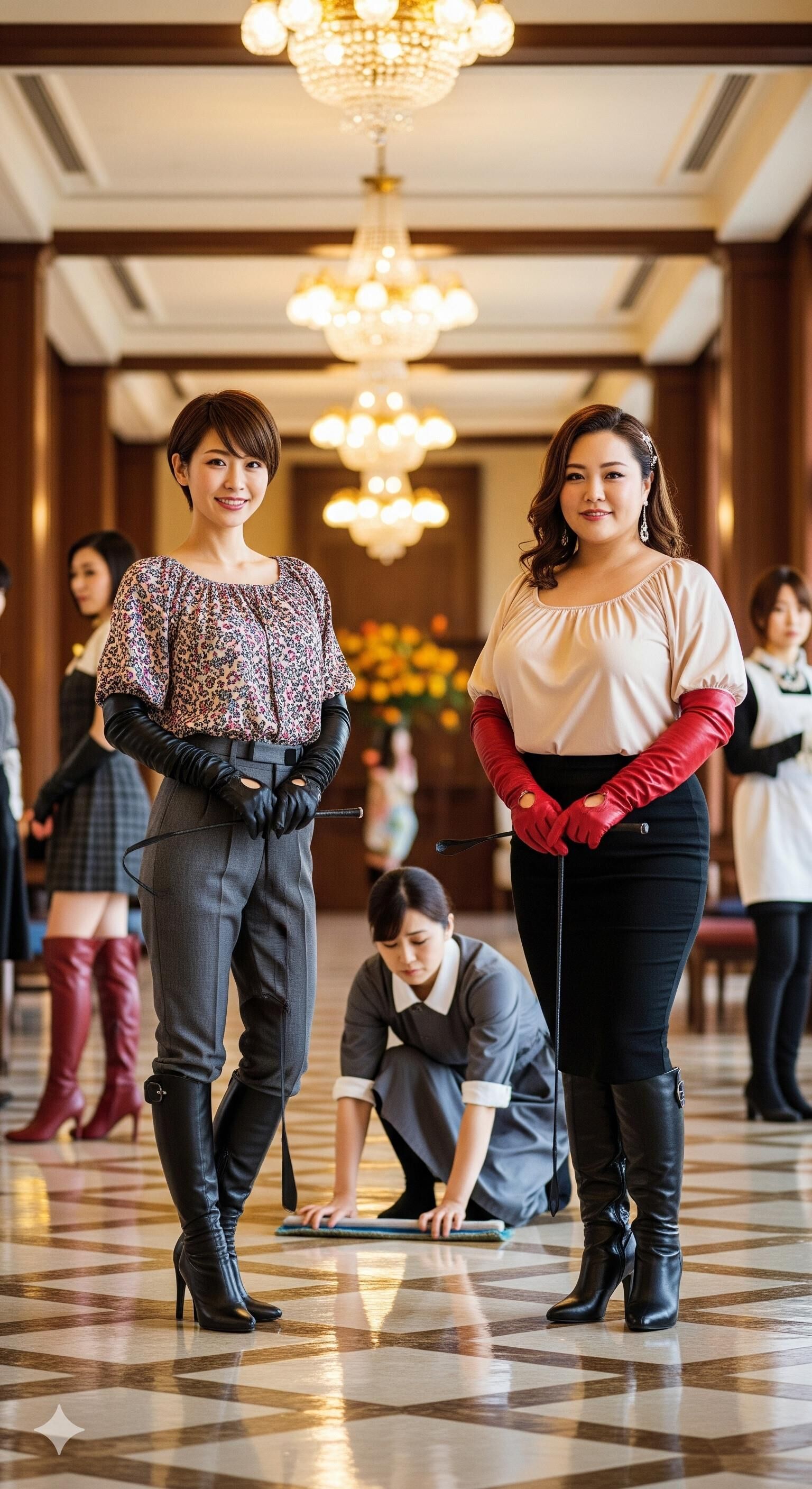 Japanische Frauen (Eigentümer eines Luxushotels)