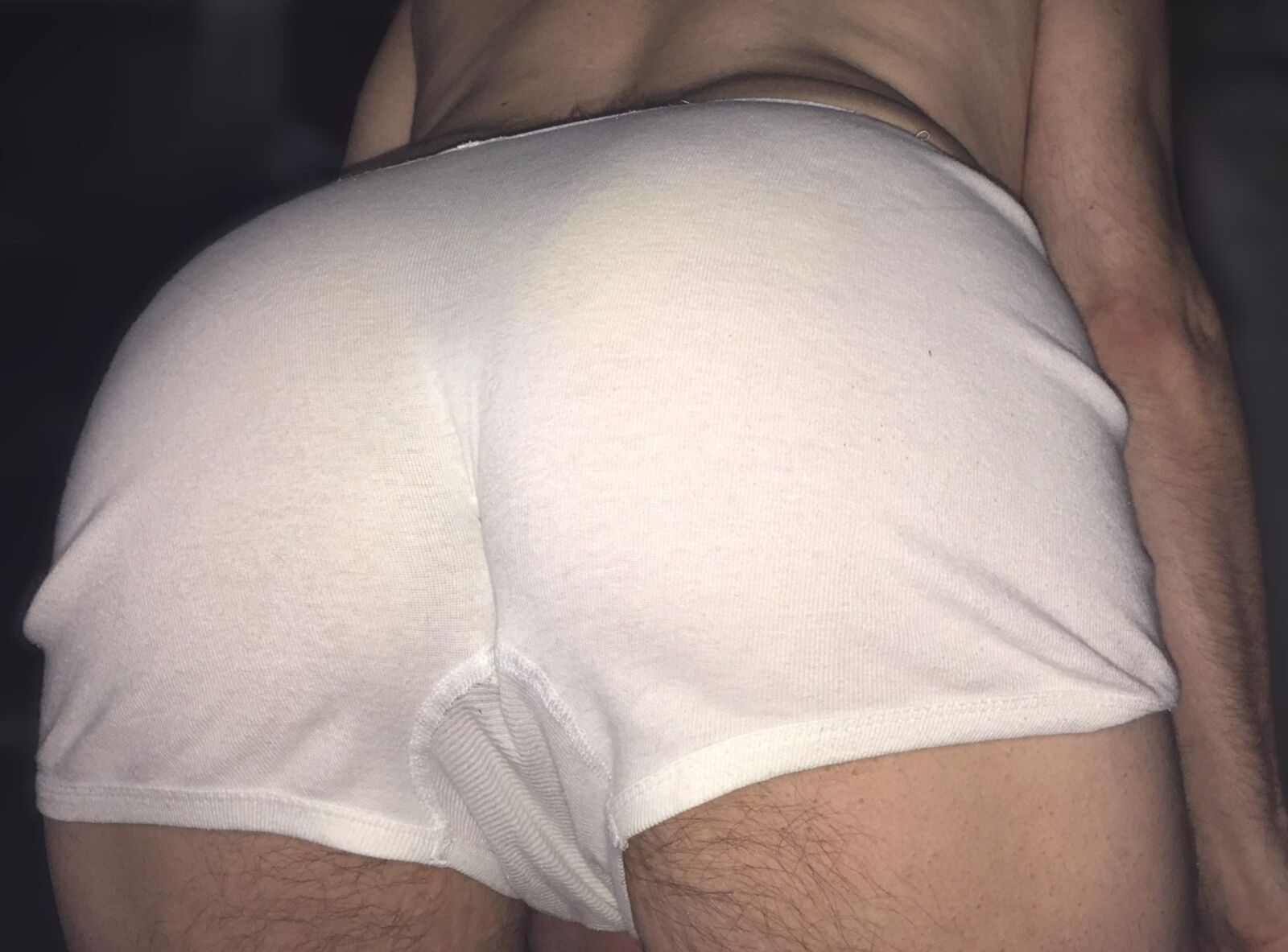 pantalones blancos en el culo sexy